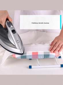 1PC Foldable Home Portable Small Ironing Board, Portable Desktop Ironing Board With Non-Slip Feet, Cloth Cover, Mini Ironing Board Mini Ironing Board, Suitable For Home Travel, Camping, Dormitory Use.