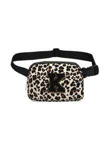 腰包，时尚斜挎腰包，配有可调节肩带，适合日常使用、户外、旅行、徒步旅行、慢跑、骑自行车、便携式设计、理想的礼物