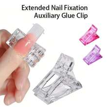 10pcs Crystal Nail Art Molds Set, Including Gel Extension Holder, Crystal Gel Clamp, And Gel Extension Shaping Clip - Multicolor - View 5