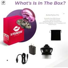 Electric Razor For Women Pink Ultimate Shaver Butterfly Kiss Pro Bikini Trimmer Face Hair Remover Gift For Her - Pink-1Count(Packof1) - View 3