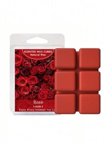 1 pieza de cera aromática derretida, vela fragante con forma de hielo (3 onzas), cubos variados para calentador de cera, bloque de cera con aceites esenciales de plantas para aromaterapia - Multicolor - Ver 11