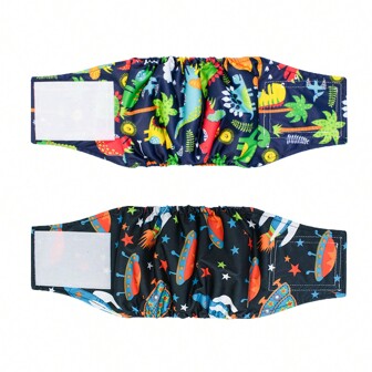 4 piezas / 2 piezas Bandas de barriga para perros macho, pañales lavables con banda de barriga, pañales para perros macho | Pañales de alta absorción para cachorros y perros machos