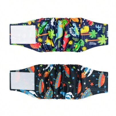 4 件/2 件 公狗腹带尿布 可洗腹带包裹式尿布 适用于公狗 | 高吸收性小狗和狗狗尿布 男士尿布