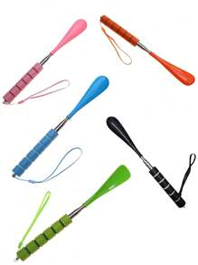 1件装可调节鞋拔器家用长柄鞋拔器鞋垫不锈钢可调节伸缩鞋拔器