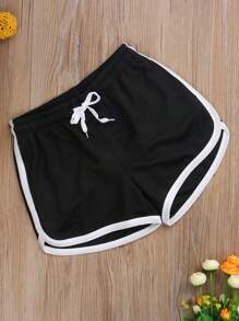 Mens Summer Breathable Shorts Gym Sports Running Sleepwear Casual Sport Short Pants Beachwear Shorts - 黑色 - 查看 4