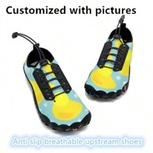 Customized Five-Toe Water Shoes With Laces, Unisex Hiking/Beach Aqua Socks