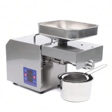 RAINAUT 600W Automatic Oil Press Machine 304 Stainless Steel Extractor Machine, 3-6kg/6.61-13.23lbs/Hour,40-250°C/104-482℉, 43.6*16*27.8cm/17.2*6.3*10.9in. - US B Type Plug(110-127V) - View 4