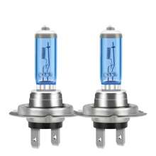 2 件 H7 H11 H1 H9 100W 12V 汽车卤素灯 5202 9005 9006 HB4 HB3 H27 9012 HIR2 880 9145 9007 9008 H13 车头灯泡，亮度增加 900%，高达 6000K 超白
