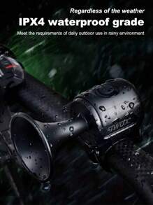 X-TIGER 120dB ABS电动自行车铃铛扬声器 IPX4防水自行车车把警示铃