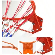 Zusammenklappbarer, tragbarer Basketballkorb, 32, 39, 45 cm, Basketballkorb aus Eisen, Wand-Basketballkorb-Set, Basketball-Sportmethode – Neujahrsgeschenk – Geburtstagsgeschenk – Weihnachtsgeschenk, Basketballkorb-Schießen, Basketballkorb mit blauem Rahmen, Basketballkorb für den Außenbereich, Innenbereich