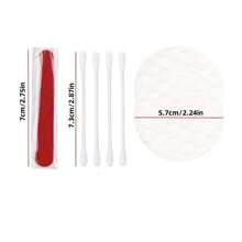 5/10 Bộ (7 món/bộ) Bộ đồ dùng cá nhân khách sạn đóng gói riêng lẻ, Bộ dụng cụ tiện nghi khách sạn số lượng lớn, Vật tư khách sạn, bao gồm bông tẩy trang, tăm bông vệ sinh, dũa móng tay (dạng que giấy) - Nhiều màu - Xem 4