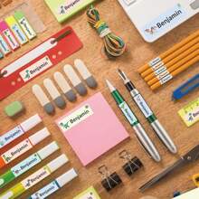 100/200/500pcs Custom Waterproof Stickers Personalized Name Labels Stickers For Kids, Back To School Supplies For Kids, Daycare Clothing Labels For Kids, Labels For Clothes, Custom Name Tag Stickers, Customizable Stickers, Custom Sticker, School Supplies For Kids, Boy, Girl,Warm Ambience,Winter Grace - Color - View 7