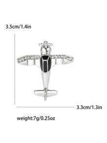 Strass Flugzeug Broschen für Frauen, unisex Email Flugzeug Anstecknadeln, Büro Party Freunde Geschenke Accessoires