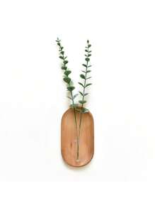 1 Stück Wanddekoration Wandblumenanordnung Anhänger DIY Handgemachte Vase Wohnzimmer Schlafzimmer Kreative Holzplatte Blumenutensilien Wanddekoration, Gartendekoration, Outdoor, Pflanzgefäß, Pflanzentopf, Gärtnerei