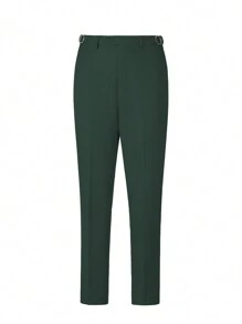 Men's Suits 3 Pieces Colorblock Slim Fit Double Breasted Formal Tuxedo Blazer Vest Pants For Wedding Party - 墨綠色 - 查看 6