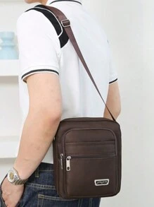 1pc Chic Waterproof Multi-Layer Commuter Crossbody Bag – Lightweight, Large Capacity With Tassel, Adjustable Strap & Studded Details For Everyday Use(Logo Letters Random) Sling Bag - Multicolor - View 8