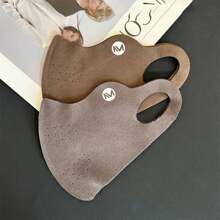 1pc Collagen Anti-Dust Warm Breathable Simple Solid Color Face Mask, Windproof Cycling Mask, Moisturizing & Nourishing, Suitable For Women & Men, Autumn/Winter