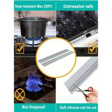 1件/2件硅胶密封条套装，炉灶条，厨房防油防尘条，硅胶密封条，燃气灶垫圈套装，燃气灶垫 - 彩色 - 查看 7