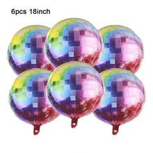 22" Photography Foil Microphone, Round Disco 4D Balloon Set, Movie Night Party Decoration, Sunglasses, Projector, Popcorn, Aluminum Foil Balloons, Movie Birthday Party Supplies