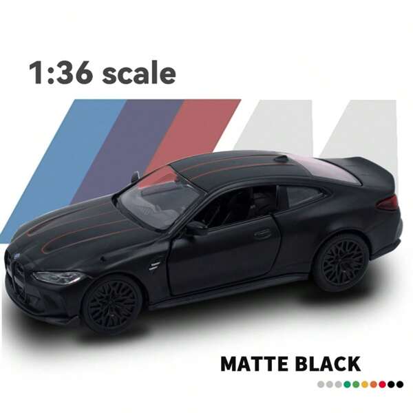 Simulation 1:36 Alloy BMW M4 CSL Sports Car Model Children's Toy Car Accessories Can Open  Collect Gifts, Birthday Gifts
