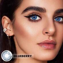 UYAAI 1Pair-Enlarge 自然年抛彩色隐形眼镜 大直径 适合约会或日常派对