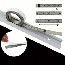 Adhesive Ruler, Self-Adhesive Measuring Tape, Sticky Adhesive Ruler Tape Measure - Silver - View 2
