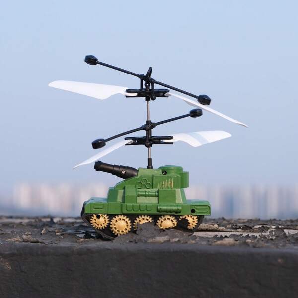1pc Camuflagem Helicóptero Drone, Sensor Inteligente Carregamento Voador Aeronave Hover Iluminação Festa Brinquedo, Resistente a Arranhões Longa Duração da Bateria, Brinquedo de Menino com Cabo USB