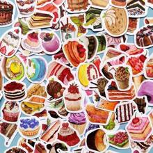 100 张/包食物、蛋糕、蔬菜、水果涂鸦贴纸 - 彩色 - 查看 19