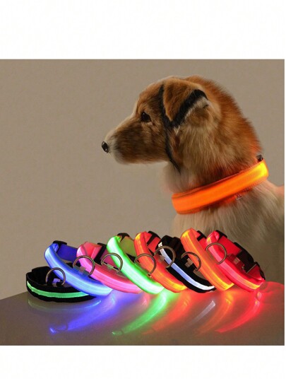 Coleira retrátil reflexiva com amortecedor para cães e gatos, cor aleatória, para animais de estimação, uso em carro, 1 peça