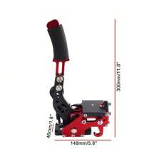 14Bit PS4/PS5 USB3.0 SIM Handbrake For Racing Games Steering Wheel Stand G29 - Red - View 5