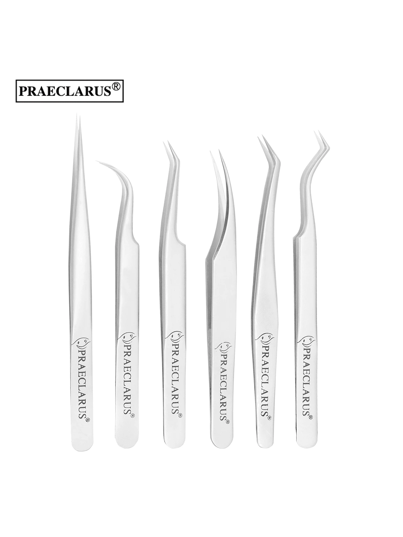 3pcs/Set Stainless Steel Eyelash Tweezers High Precision Professional False Eyelash Extension Tools Kit Including Oblique Tweezers And Straight Tweezers With Opp Bag Packaging For Beginners And Eyelash Technicians