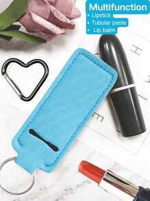 Chapsticks Holder Keychain For Lipstick Lip Balm Keychain Holder With Clip Stocking Stuffers For Women Winter,Lipstick Sleeve Pouch Lip Balm Bag,Portable Pocket Lip Gloss Tube Holder ,Travel Accessory,Lipstick Cover Key Chain, Multi-Function Accessories