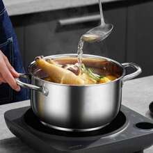 Stainless Steel 2 Tier Steamer Set , Steam Pot With Lid Stainless Steel Cooking Pot Multipurpose Cookware 10 Inch/26 Cm - Silver - View 7