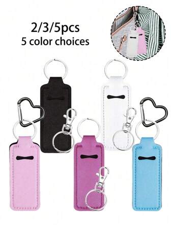 Chapsticks Holder Keychain For Lipstick Lip Balm Keychain Holder With Clip Stocking Stuffers For Women Winter,Lipstick Sleeve Pouch Lip Balm Bag,Portable Pocket Lip Gloss Tube Holder ,Travel Accessory,Lipstick Cover Key Chain, Multi-Function Accessories
