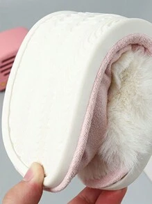 Fuzzy Warm Comfy Slipper Slip-On Fluffy Fashion Winter Bedroom House Shoes For Valentine's Day Gift For Girlfriend - Pink - View 7