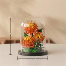 Eine Vielzahl von ABS Desktop Blumen Dekorationen Modell Bausätze, DIY Topfpflanzen, Geschenke für Freunde, Bildungsbausteine. Geschenke zum Schulbeginn, Eltern-Kind-Interaktion, Bürozeit. Geeignet für Tisch-, Raum- und Fensterbankdekoration, etc. Halloween/Weihnachten, stressabbauendes Spielzeug