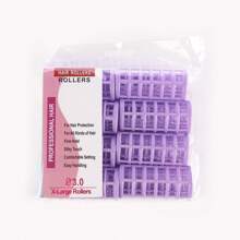 6-14pcs No Heat Hair Curlers, Plastic Material, Create Voluminous Curls, Suitable For Bangs & Hairstyles, Ideal Hair Styling Tool & Accessory - Multicolor - View 29