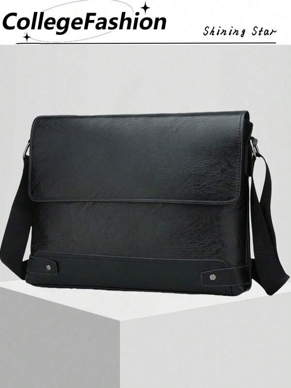 New Waterproof Briefcase, Messenger Bag, Casual, Business And Travel, Horizontal Style, Classic Briefcase Document Bag Commuter Work Waterproof Valentine's Day Gift Briefcase Christmas Gifts Winter Christmas Business Bag Computer Bag Laptop Bag Travel Essentials Retro Bag Valentine Day Black Bag Holiday Essentials Stickers Bags Valentines Gifts Vintage School Vacation Men Gift Bag Bag Pack Spring Vintage Bags