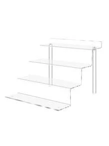 Acrylic Trapezoidal Transparent Multi-Layer Display Stand Hand-Made Cosmetics Blind Box Ladder Type Fixed Shelf