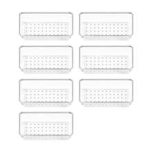 Transparent Storage Boxes, Multi-Size/Multi-Piece Sets, Suitable For Desk Organizer, Cosmetic Storage, Kitchen Storage, Versatile And Practical - Clear - View 4
