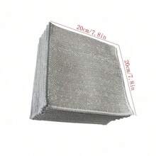 12/10/4pcs Magic Cleaning Cloth Thickened Double -Sided Metal Steel Wire Rags Kitchen Dish Pot Washdishing Cloths Towel Clean Tools