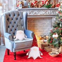 3pcs Papá Noel Con Muñeco De Nieve De Peluche Con Luces - Blanco - Ver 10