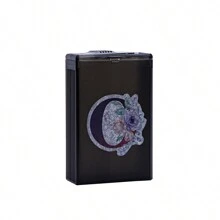 1pc 26-Letter Pattern Fashionable Cigarette Case, Large Capacity 20 Cigarettes, Portable Unisex Flip Top Slide Cover Cigarette Box,Hair Accessories ,Smoking Accessories - Multicolor - View 32