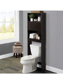 Mainstays Over-The-Toilet Bathroom Space Saver Storage Cabinet, 3 Shelves, White