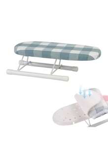 1PC Foldable Home Portable Small Ironing Board, Portable Desktop Ironing Board With Non-Slip Feet, Cloth Cover, Mini Ironing Board Mini Ironing Board, Suitable For Home Travel, Camping, Dormitory Use.