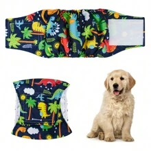 4 件/2 件 公狗腹带尿布 可洗腹带包裹式尿布 适用于公狗 | 高吸收性小狗和狗狗尿布 男士尿布