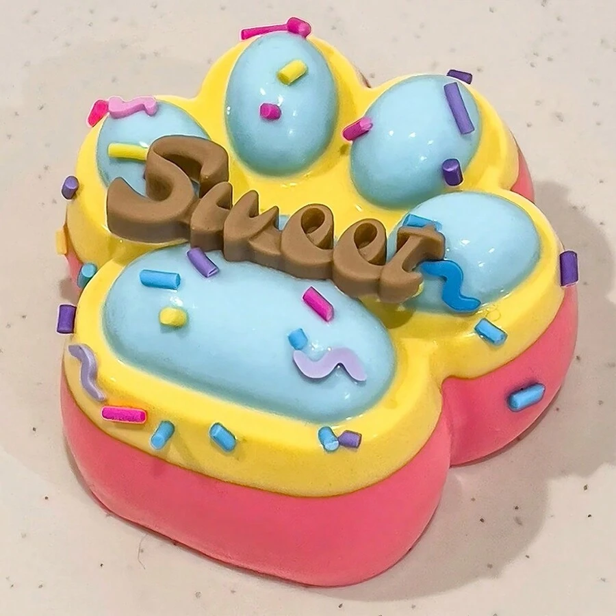 50 piezas de juguetes Squishy con diseño de patita de gato, colores y empaques surtidos (aleatorio)