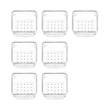 Transparent Storage Boxes, Multi-Size/Multi-Piece Sets, Suitable For Desk Organizer, Cosmetic Storage, Kitchen Storage, Versatile And Practical - Clear - View 5
