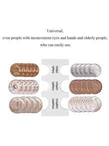 1pc Mobile Coin Box, Coin Clip, Change Holder, Multi-Functional Change Sorting Wallet, Can Be Used For Coin Parking, Can Be Taken Out With One Hand, Coin Wallet Coin Sorting Box, Money Clip (No Coins) - Multicolor - View 4