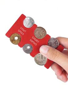 1pc Mobile Coin Box, Coin Clip, Change Holder, Multi-Functional Change Sorting Wallet, Can Be Used For Coin Parking, Can Be Taken Out With One Hand, Coin Wallet Coin Sorting Box, Money Clip (No Coins) - Multicolor - View 7